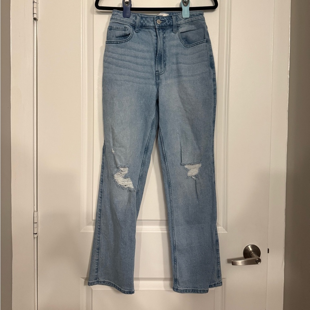 Hollister Ultra High-Rise 90s Straight Ripped Jeans Size 26 Y2K - Picture 1 of 4